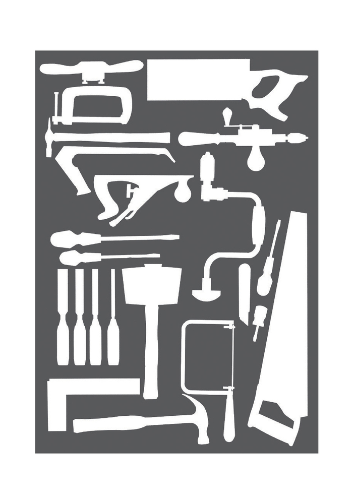 14030078 - Vinyl belægning sæt, træarbejde