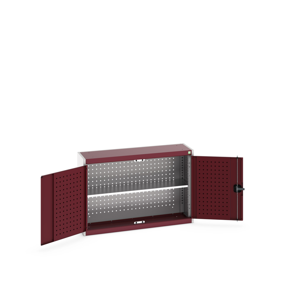 40031054.24V - HPS-1037-1.2 perfo vægskab m. fløjdøre