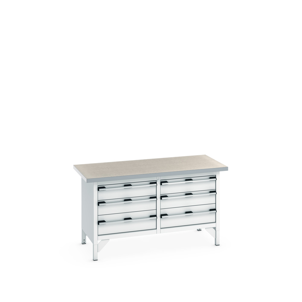 41002033.16V - cubio KWB 1578-3.5 KWB arbejdsbord (Lino