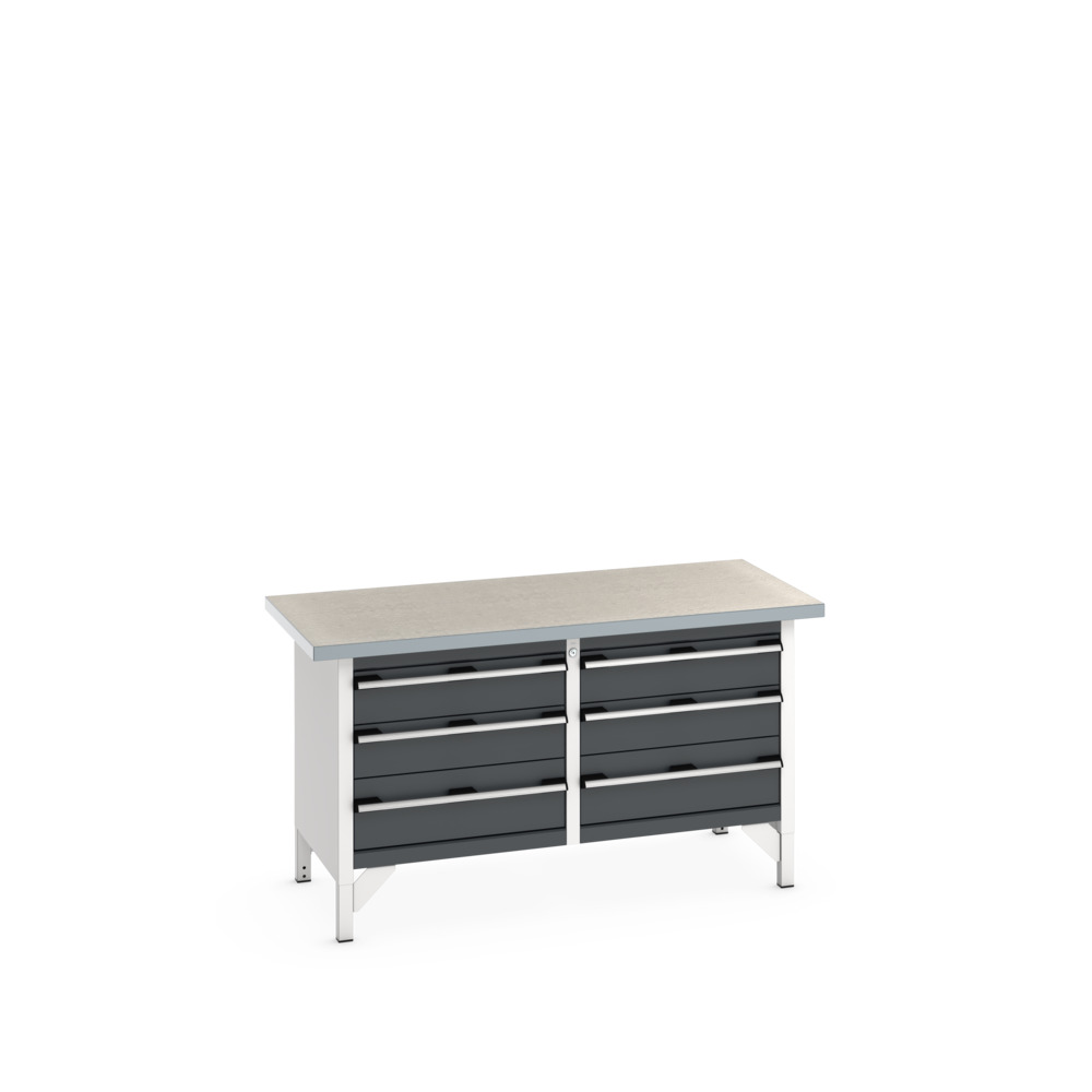 41002033.19V - cubio KWB 1578-3.5 KWB arbejdsbord (Lino