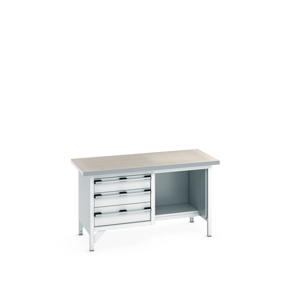 41002042.16V - cubio KWB 1578-3.8 KWB arbejdsbord (Lino