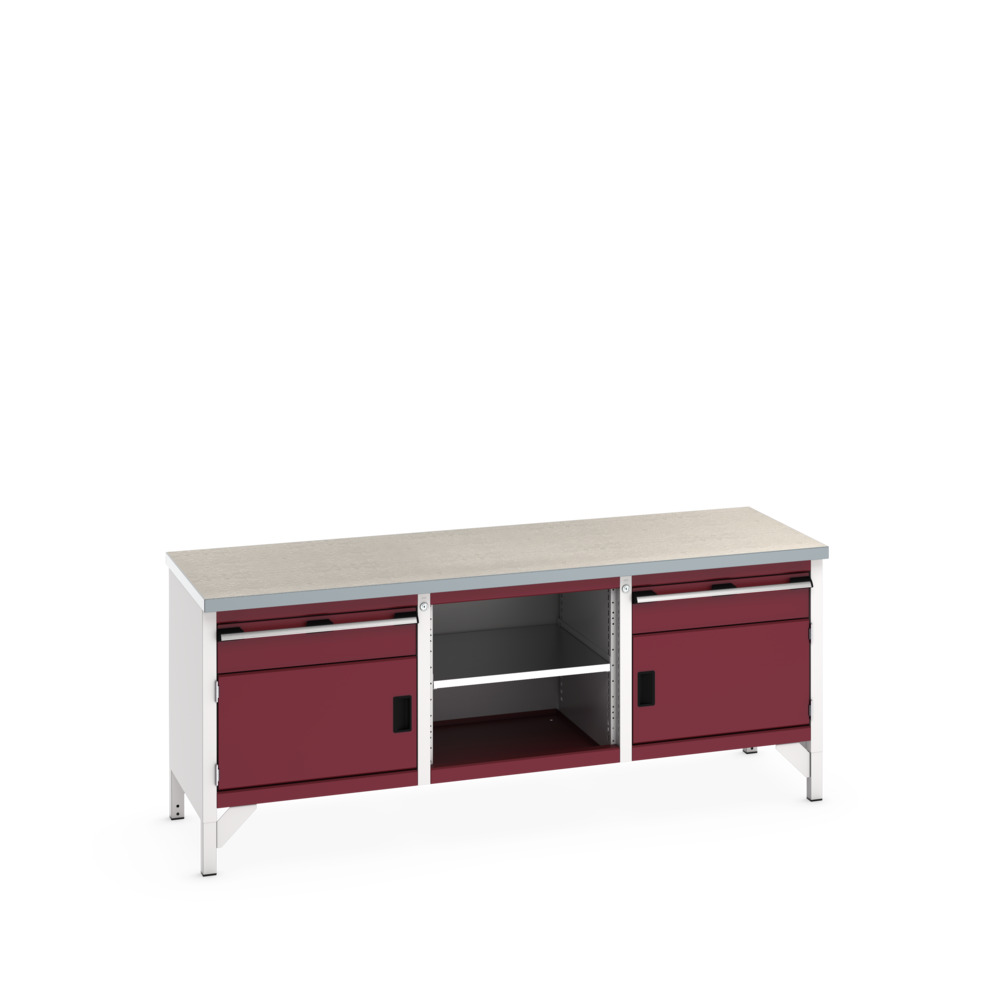 41002054.24V - cubio KWB 2078-3.2 KWB arbejdsbord (Lino