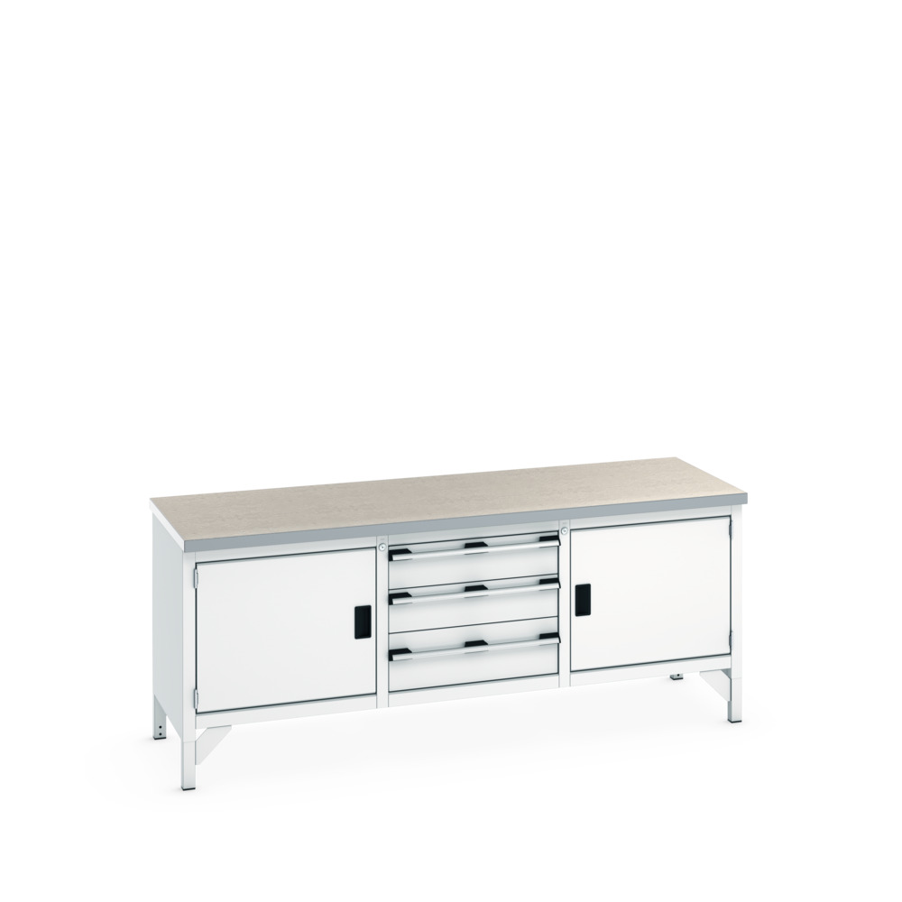 41002057.16V - cubio KWB 2078-3.3 KWB arbejdsbord (Lino