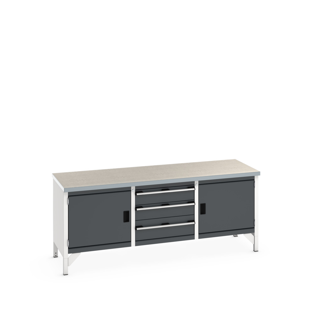 41002057. - cubio KWB 2078-3.3 KWB arbejdsbord (Lino