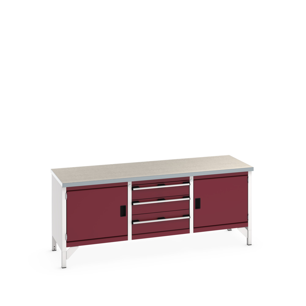 41002057.24V - cubio KWB 2078-3.3 KWB arbejdsbord (Lino