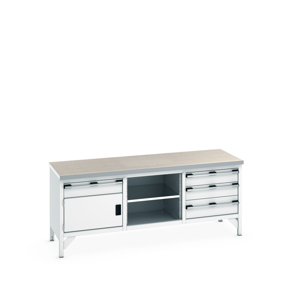 41002060.16V - cubio KWB 2078-3.4 KWB arbejdsbord (Lino