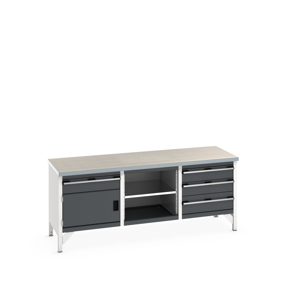 41002060. - cubio KWB 2078-3.4 KWB arbejdsbord (Lino