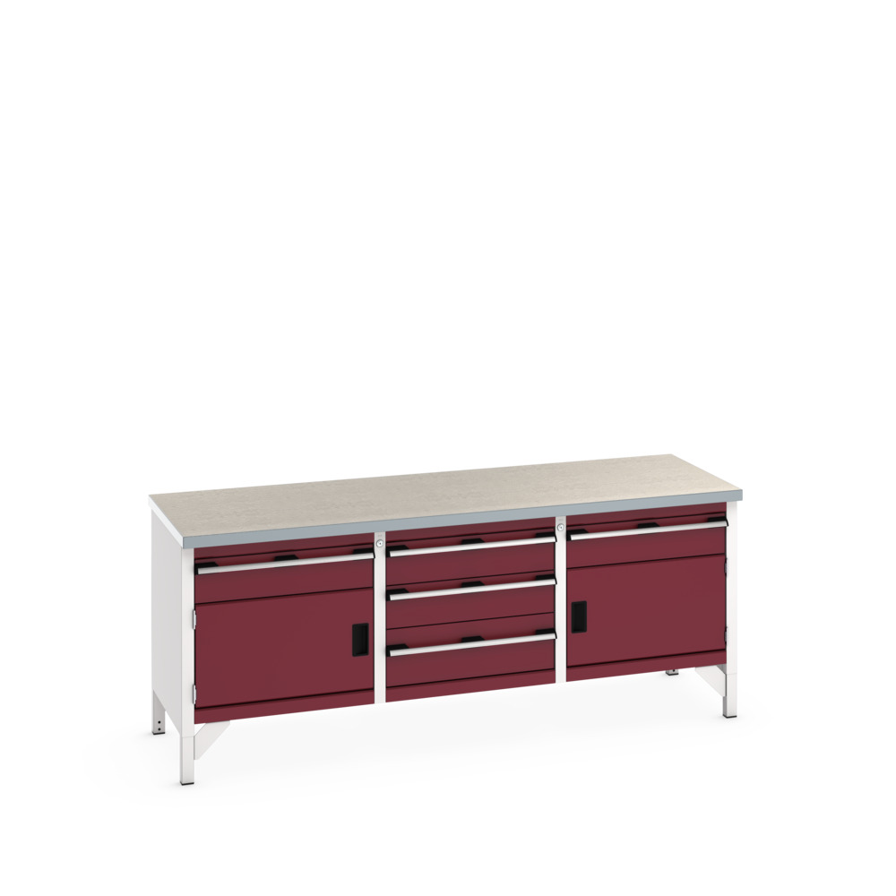 41002066.24V - cubio KWB 2078-3.6 KWB arbejdsbord (Lino