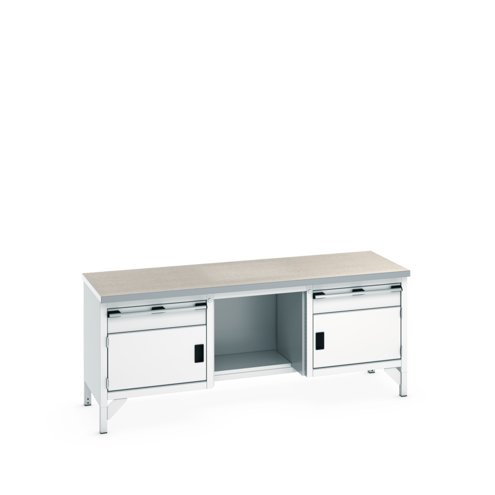 41002069.16V - cubio KWB 2078-3.7 KWB arbejdsbord (Lino