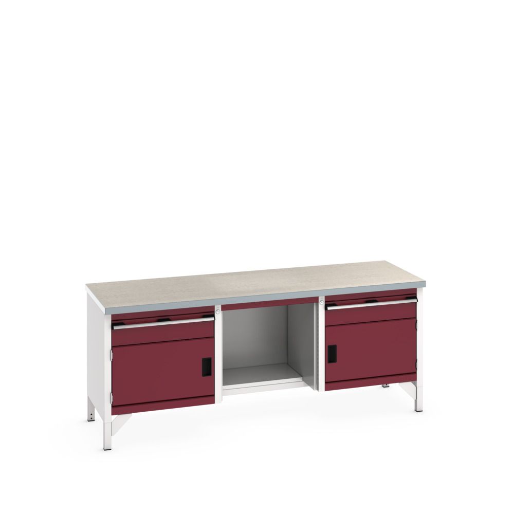 41002069.24V - cubio KWB 2078-3.7 KWB arbejdsbord (Lino