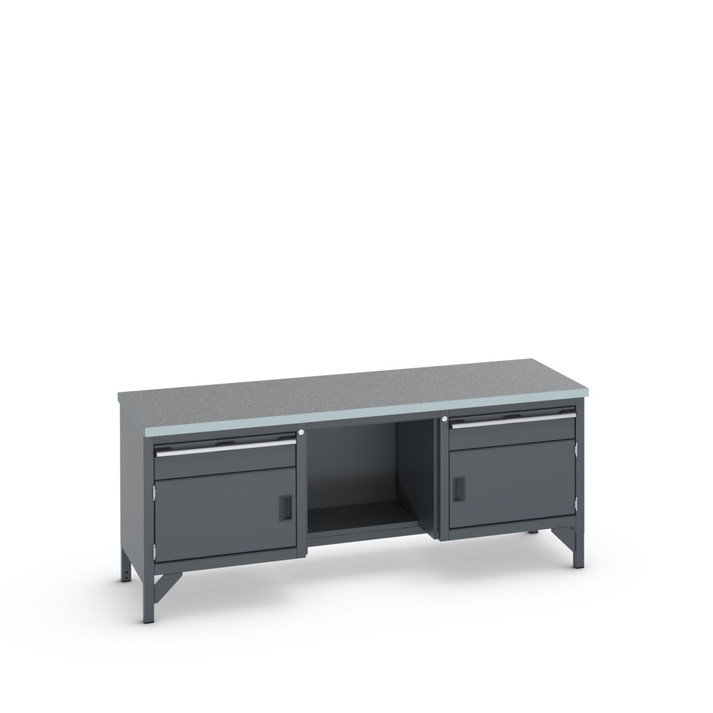 41002069.77V - cubio KWB 2078-3.7 KWB arbejdsbord (Lino