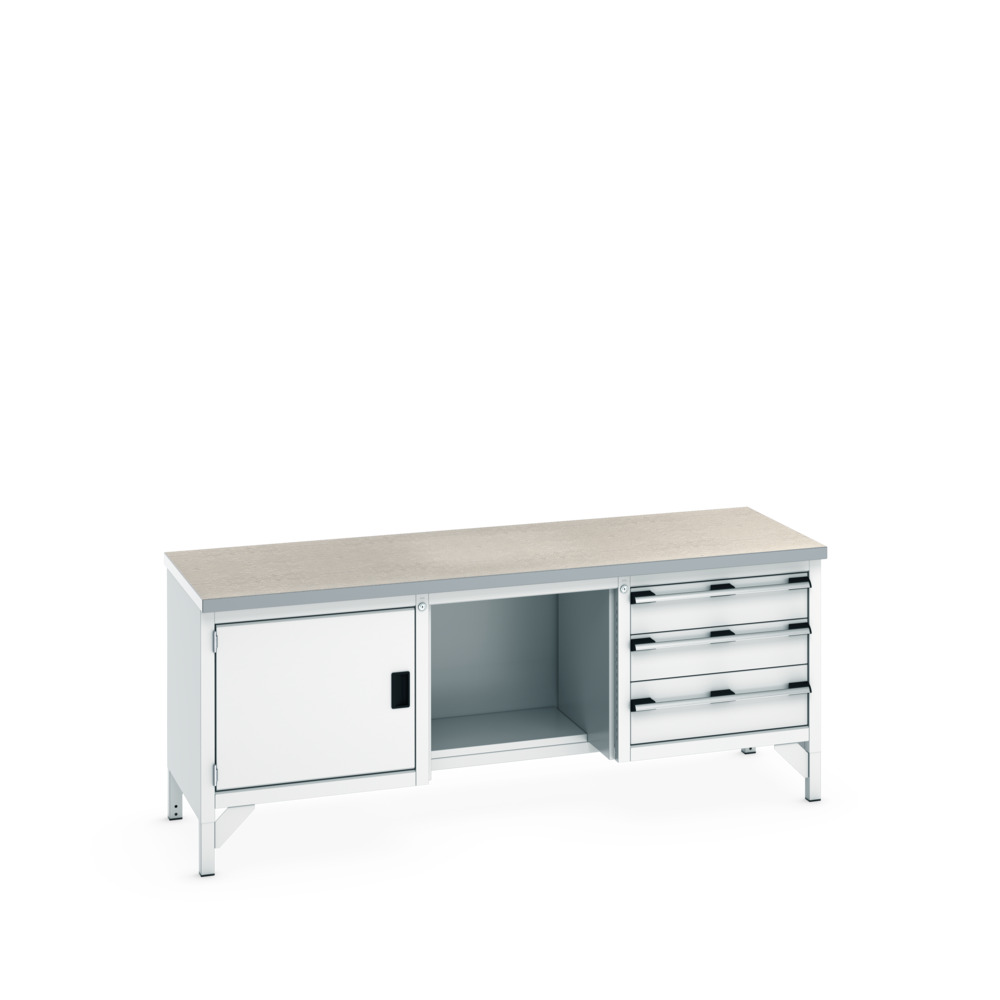 41002072.16V - cubio KWB-2078-3.8 KWB arbejdsbord (Lino