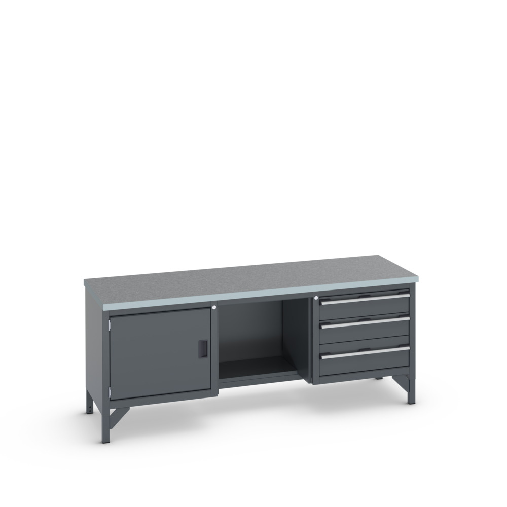 41002072.77V - cubio KWB-2078-3.8 KWB arbejdsbord (Lino