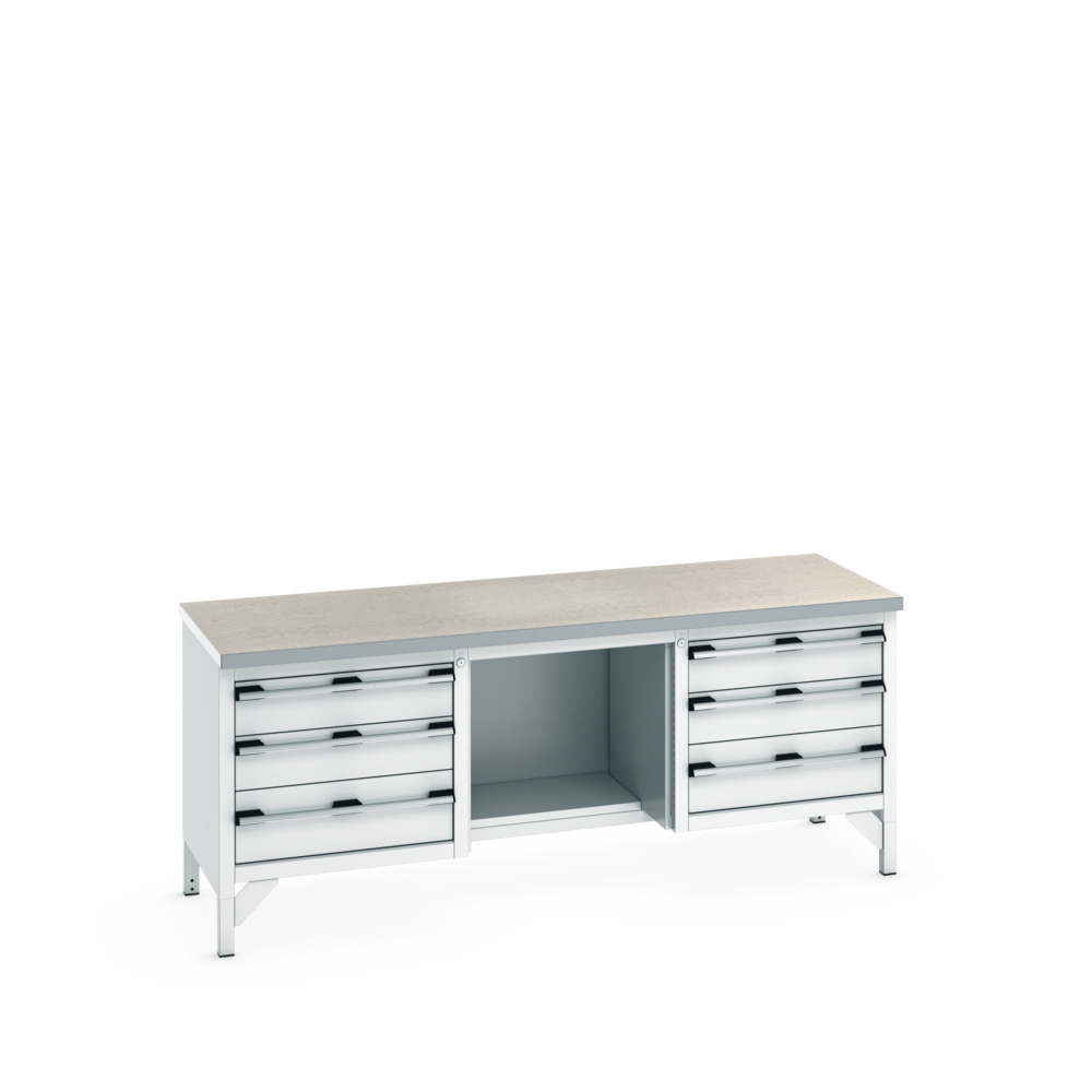 41002075.16V - cubio KWB-2078-3.9 KWB arbejdsbord (Lino