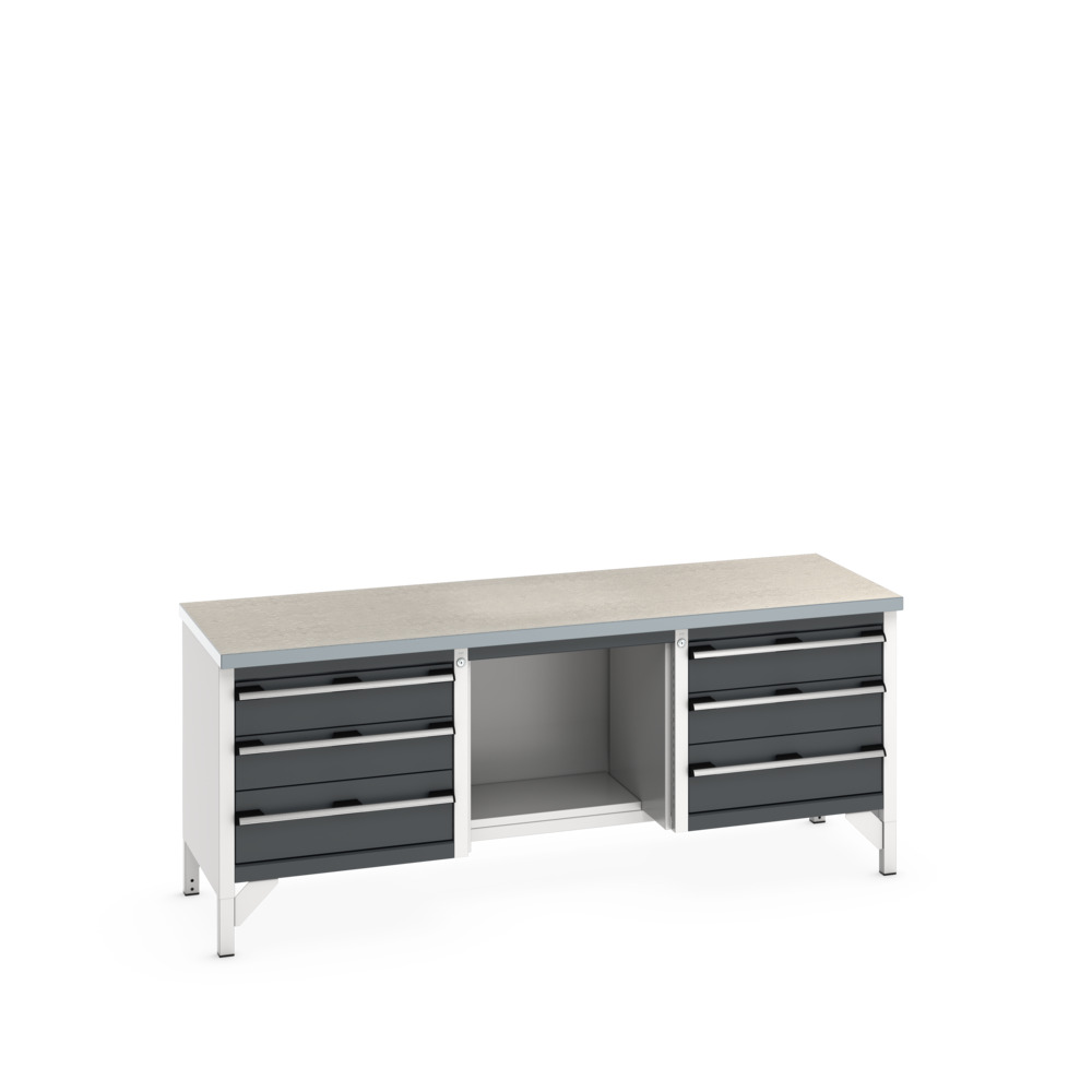 41002075. - cubio KWB-2078-3.9 KWB arbejdsbord (Lino