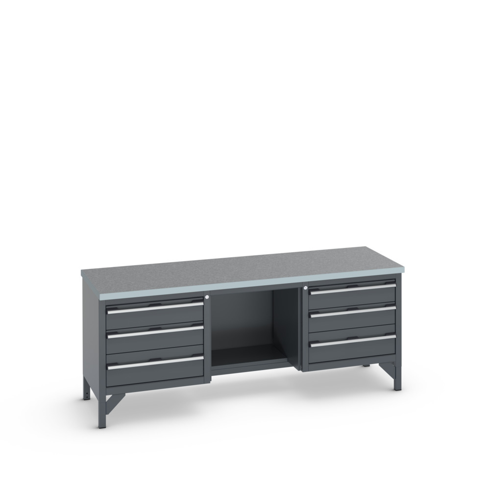 41002075.77V - cubio KWB-2078-3.9 KWB arbejdsbord (Lino